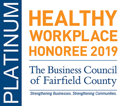 Healthy Workplace Platinum Honoree 2018 The Business Council of Fairfield County logo